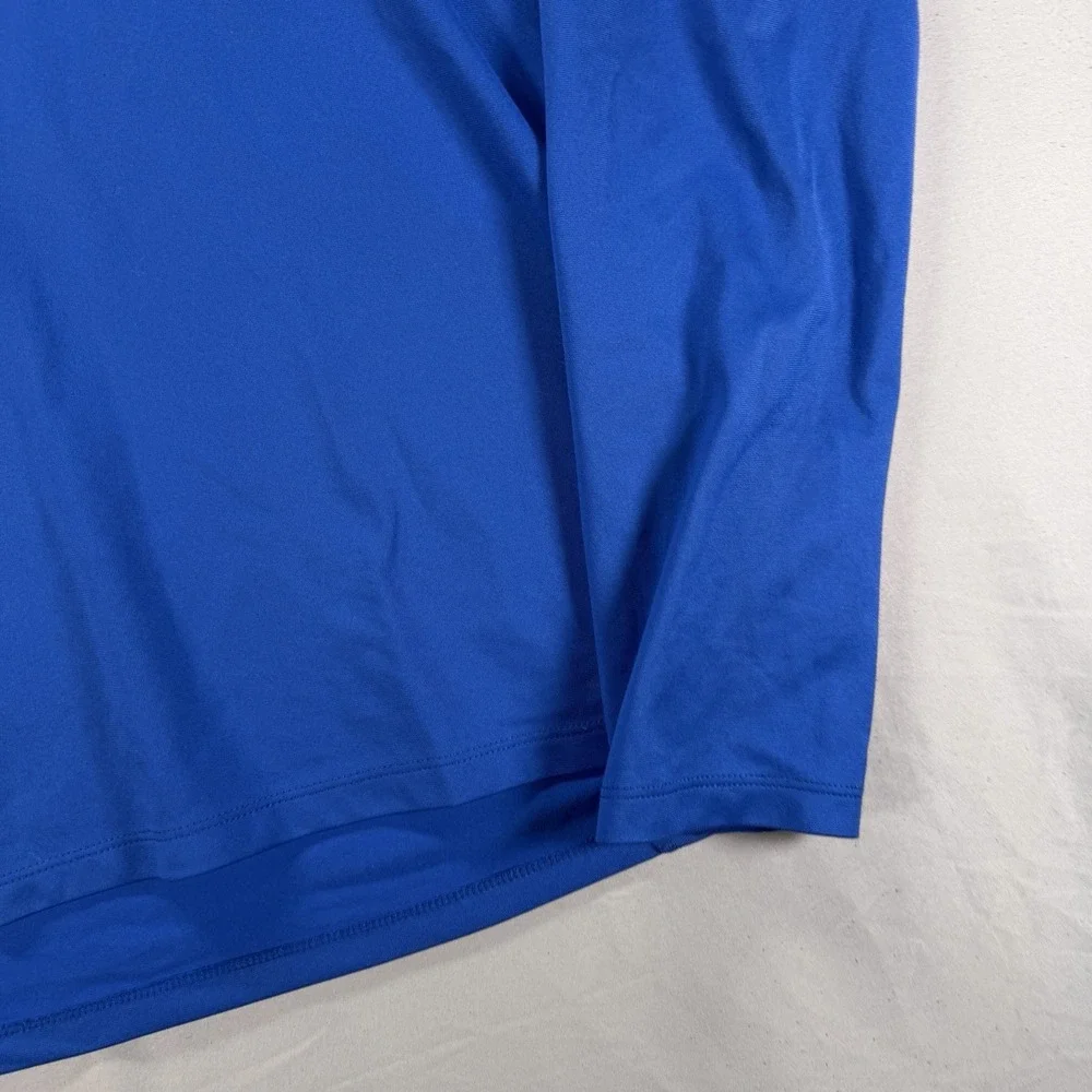 Nike Dallas Mavericks 1/4 Zip Pullover Mens Medium Blue Shirt NBA Dri Fit